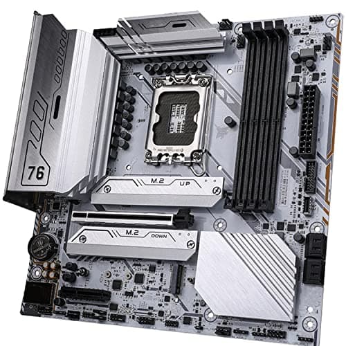 SIMPLETEK – Hauptplatine Micro-ATX LGA1700 B760M 4 X Slot DDR4/DDR5 Mit WiFi 6 Integriert 3 Slot M.2 Pcie 4.0 Gaming 12° 13° Gen. Intel Bild 4
