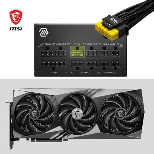 MSI MAG A750GL PCIE5 Netzteil, 750 W, 80 Plus Gold, vollmodular, ATX 3.0, PCIe 5.0 GPU-Unterstützung, Schwarze Flachkabel, 7 Jahre Garantie Bild 8