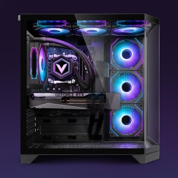 Vibox Gaming PC • AMD Ryzen 7 9800X3D 8-Kern • Nvidia RTX 5070 Ti 16GB • 32GB RAM • 1TB NVMe SSD • Windows 11 • WLAN 6 + Bluetooth 5.4 • Noir Schwarz 1 TB 32 GB Nvidia GeForce RTX 5070 Ti Windows 11 Home Bild 3