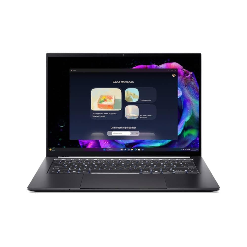 Acer Swift X OLED, SFX14-73G, Ultrabook/Laptop, 14.5" 2.8K 2880x1800 120Hz, Intel Core Ultra 9 285H, 32GB RAM, 1TB SSD, NVIDIA RTX 5060, Windows 11, Grau