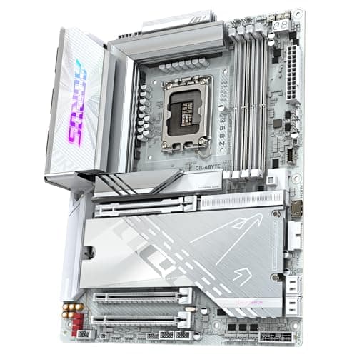 GIGABYTE Z890 AORUS PRO Ice Motherboard - Unterstützt Intel Core Ultra (Serie 2) CPUs, 16+1+2 Phasen VRM, bis zu 9500MHz DDR5 (OC), 1xPCIe 5.0 + 4xPCIe 4.0, Wi-Fi 7, 5GbE LAN, Thunderbolt 4 Bild 8