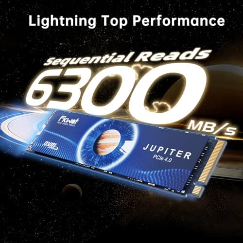 Fikwot FX991 M.2 SSD, 500GB NVMe SSD M.2, PCIe Gen4, Bis zu 6300MB/s Lesen, Interne SSD für PS5 Gaming und Laptop Bild 4
