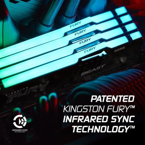 Kingston FURY Beast Schwarz RGB EXPO 16GB 6000MT/s DDR5 CL30 DIMM Desktop Gaming Speicher Kit mit 2 - KF560C30BBEAK2-16 Bild 8