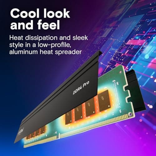 Crucial Pro DDR4 RAM 32GB Kit (2x16GB) 3200MHz, Intel XMP 2.0, PC Computer Arbeitsspeicher - CP2K16G4DFRA32A 3200MHz (Pro) 32GB (2x16GB) Bild 8