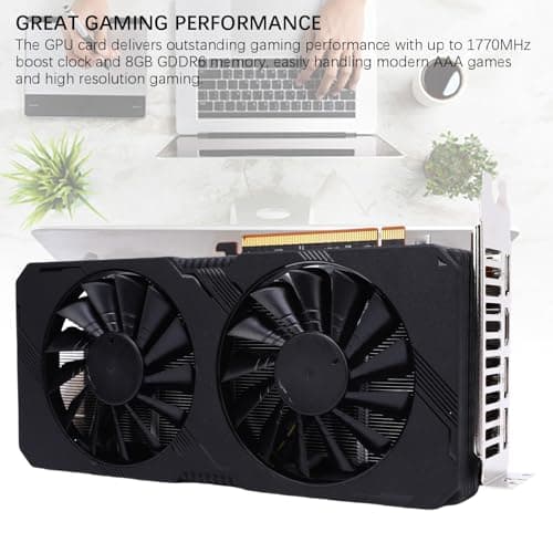 Grafikkarte, Herausragende Spieleleistung mit 8 GB Speicher, 1770 MHz Boost -Uhr, Advanced Cooling Solution, DirectX 12 Support Bild 8