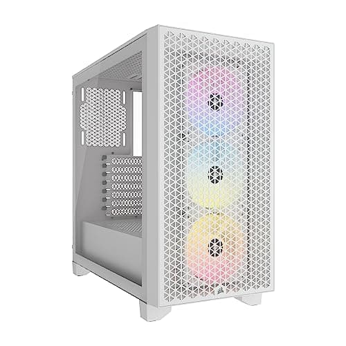 Case Pc - Corsair - 3000d Rgb Airflow - MiD-Tower Atx - 3 Ventole Ar120 Rgb - Bianco - (cC-9011256-Ww) 3000D RGB AIRFLOW Weiß Bild 2
