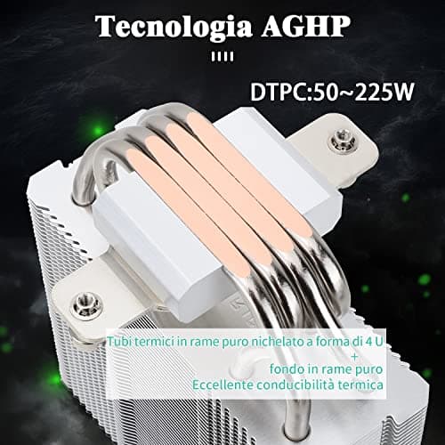 Thermalright Assassin X 120 SE CPU-Luftkühler, AX120 SE, 4 Heatpipes, TL-C12C PWM Leiser Lüfter CPU-Kühler mit S-FDB-Lager, für AMD AM4/AM5 Intel 1700/1150/1151/1200 AX120R SE Bild 4