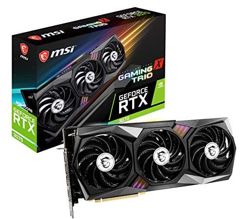 MSI Gaming GeForce RTX 3070 8GB GDRR6 256-Bit HDMI/DP Tri-Frozr 2 TORX Lüfter 4.0 Ampere Architektur RGB OC Grafikkarte (RTX 3070 Gaming X Trio)