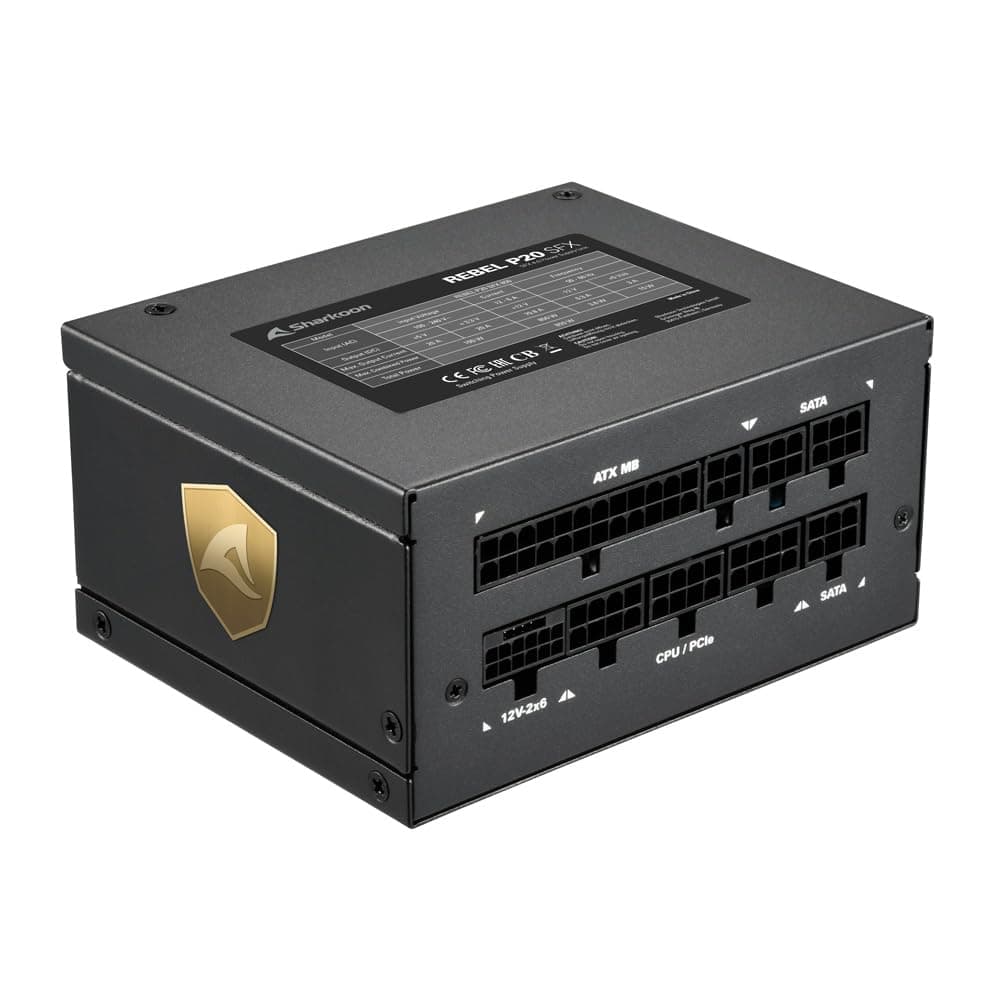 Sharkoon Rebel P20 SFX 750W, Vollmodular, Cybenetics Platinum Bild 5