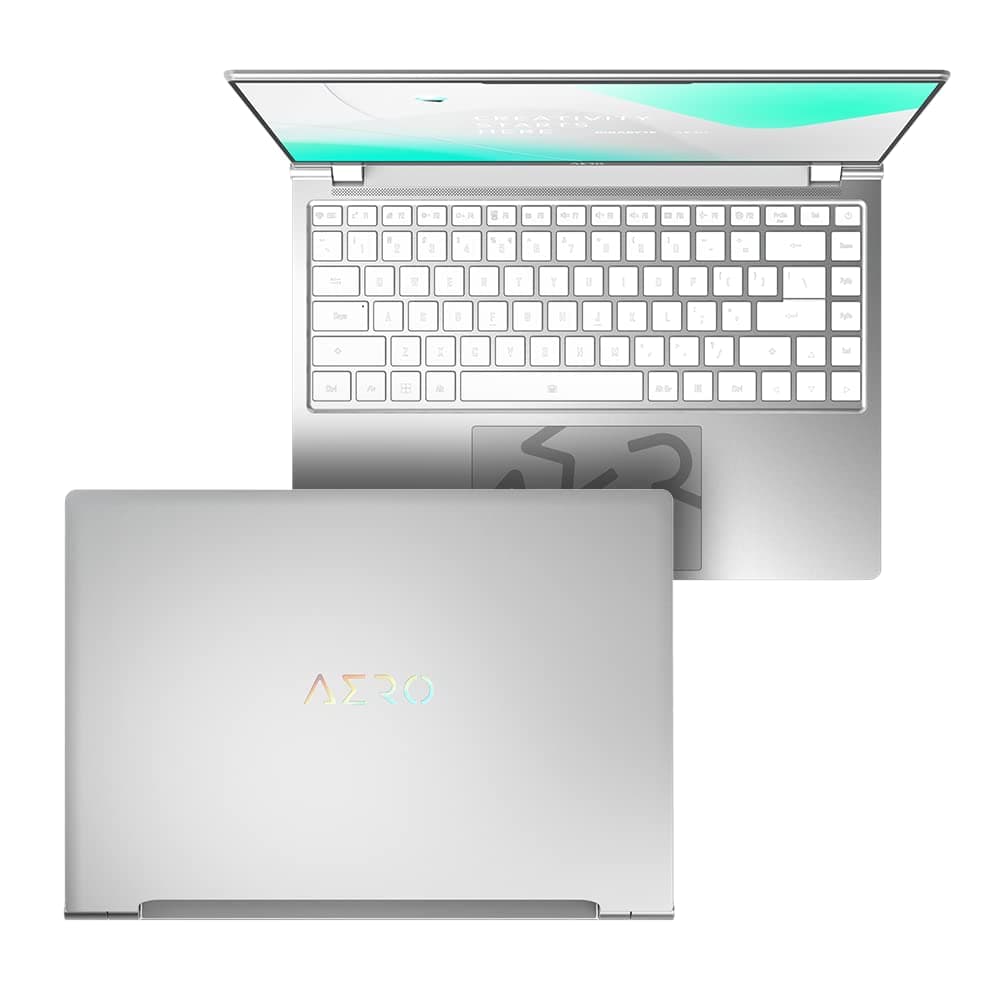 Gigabyte AERO 14 OLED (BMF-72DEBB4SO) Creator Laptop | 14" 16:10 QHD+ OLED Display | Intel Core i7-13700H | 16GB RAM | 1TB SSD | GeForce RTX 4050 | Windows 11 | Microsoft 365 (1 Jahr) | Silber Bild 3