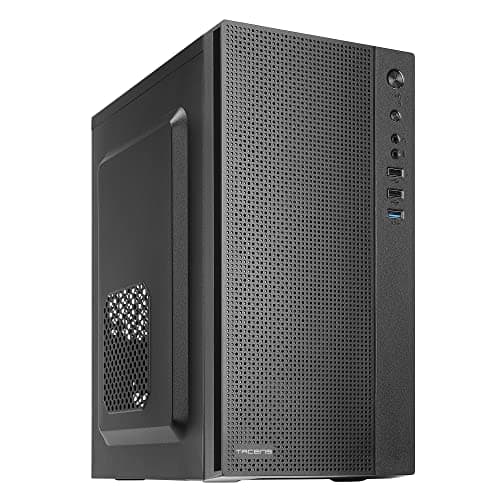 Tacens Anima AC5, Kompaktes Micro ATX PC Gehäuse, Front Mesh Kühlung, USB 3.0, Schwarz
