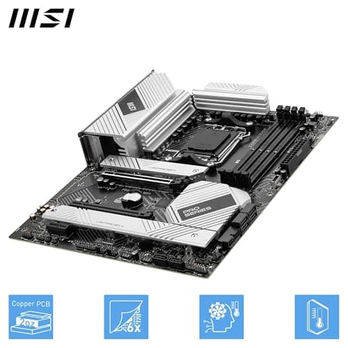 MSI PRO B650-A WiFi Mainboard, ATX - Unterstützt Ryzen 9000, 8000 & 7000 Serie Prozessoren, AM5 - DDR5 Speicher Boost 7600+MHz/OC, 2 x PCIe 4.0 x16, 3 x M.2 Gen4, Wi-Fi 6E ATX PRO B650-A WIFI Bild 8