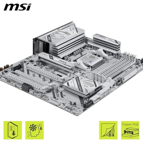 MSI MAG B850 Gaming Plus MAX WiFi Mainboard, ATX - Unterstützt AMD Ryzen 9000/8000/7000 Prozessoren, AM5, DDR5 Memory Boost (bis zu 8200+ MT/s OC), PCIe 5.0 x16, M.2 Gen5, Wi-Fi 7, 5G LAN Bild 8