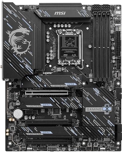 MSI Z890 Gaming Plus WiFi Gaming Mainboard (kompatibel mit Intel Core Ultra Series 2 Prozessoren, LGA 1851, DDR5, PCIe 5.0, M.2, SATA, 5Gbps LAN, USB Typ C, Wi-Fi 7, Bluetooth 5.4 Bild 4