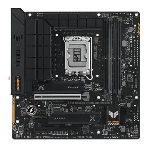 ASUS TUF Gaming B760M-BTF WiFi D4 Mainboard Sockel Intel LGA 1700 (Intel B760, mATX, DDR4 Speicher, PCIe 5.0, 2X M.2, WiFi 6, Thunderbolt 4, Aura Sync) Bild 3