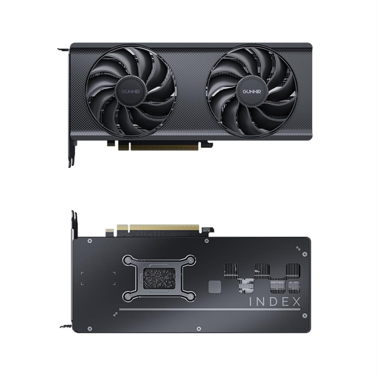 WEELIAO GUNNIR Grafikkarte Intel Arc B570 10GB GDDR6 2500MHz 3x DisplayPort 2.1 HDMI 2.1 Dual Fan Bild 2
