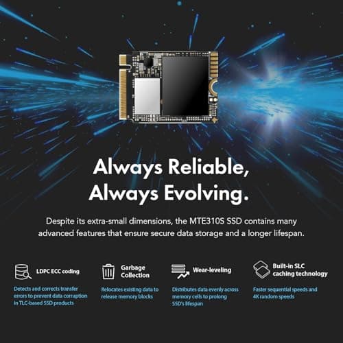 Transcend 310S M.2 1 Tb Pci Express 4.0 Nvme 3D Nand, TS1TMTE310S 1TB Bild 6