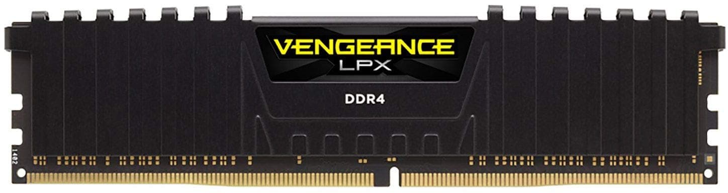 Corsair Vengeance LPX 16GB (1x16GB) DDR4 2400MHz C16 XMP 2.0 High Performance Desktop Arbeitsspeicher Kit, Schwarz, CMK16GX4M1A2400C16, 1 x 16 GB