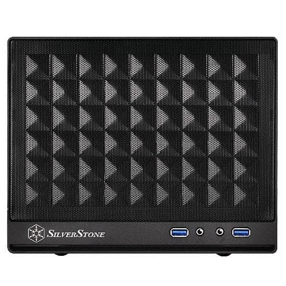 SilverStone SST-SG13B - Sugo Mini-ITX kompaktes Cube Gehäuse, Mesh-Frontblende, schwarz Bild 3