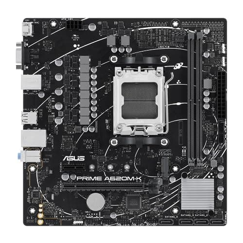 ASUS Prime A620M-K Mainboard Sockel AMD A620 (Ryzen 7000, Micro-ATX, DDR5 Speicher, PCIe 4.0, BIOS Flashback, USB 3.2 Gen 2, Aura Sync) Bild 4