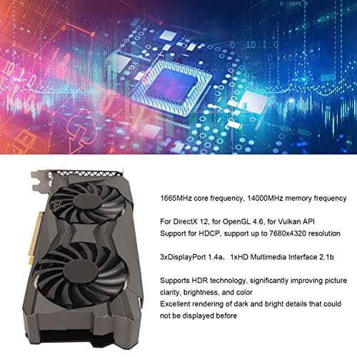 RTX 3060 Ti V2 OC Edition Gaming-Grafikkarte, 8 GB GDDR6, 1665 MHz Kernfrequenz, 7680 X 4320 Auflösung, HDR-Unterstützung, Gute Wärmeableitung Bild 6
