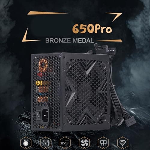 Netzteil 550W/650W/750W für Gamer PC Power mit intelligenter Lüftersteuerung und zuverlässiger Spannungsausgabe 550 W Bild 8
