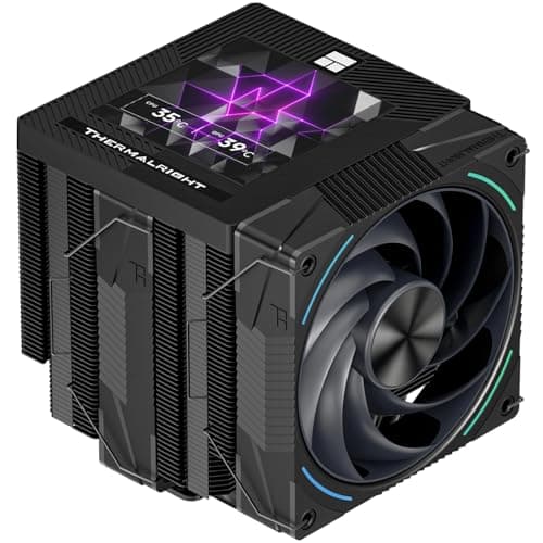 Thermalright Phantom Spirit 120 Vision EVO CPU-Kühler, PC-Kühlkörperkühler 7 Heatpipes, 3,95'' magnetischer Bildschirm mit 480x480 Auflösung, für AM4/AM5 und Intel LGA1700/1851/115x