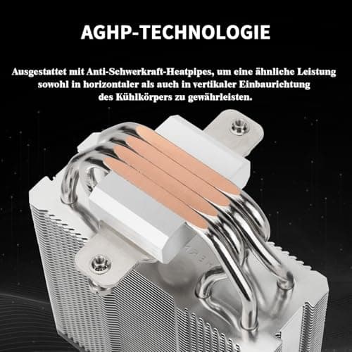 Thermalright Assassin X 120R Digitaler ARGB Black CPU-Kühler, Digitaler Bildschirm Top Cover, TL-P12-S PWM Quiet Fan CPU Luftkühler, Unterstützung AM4/AM5, Intel LGA1851/1700/1150/1151/1200 AX120R D ARGB Black Bild 4