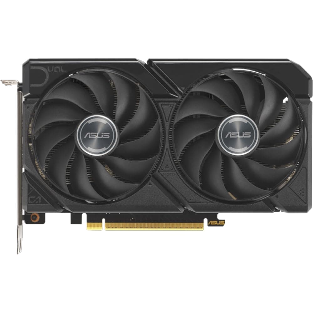 ASUS Dual AMD Radeon RX 9060, 8G GDDR6 Grafikkarte, 128 Bit, PCIe 5.0, 1 HDMI 2.1, 2 DisplayPort 2.1, 2.5 Design, Axial-Tech Lüfter, 0db Technologie, GPU Tweak III, schwarz, DUAL-RX9060-8G Bild 2