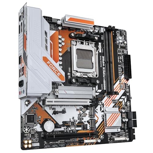 GIGABYTE B850M Force WIFI6E Mainboard – Unterstützt AMD Ryzen 9000 Serie Prozessoren, 8+2+2 Phasen Digital-VRM, bis zu 9600 MHz DDR5 (OC), 1 x PCIe 5.0 M.2 + 2 x PCIe 4.0 M.2, Wi-Fi 6E, 2.5 GbE LAN Bild 6