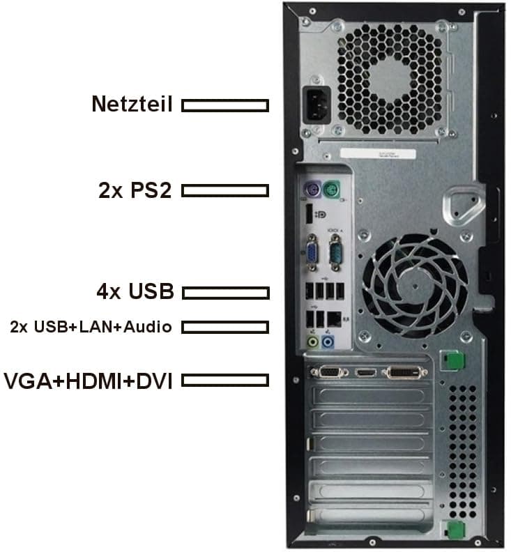 HP Z240 High-End Gaming PC Intel Core i7 6700-32 GB DDR4-1000 GB SSD - AMD Radeon RX 580 8GB GDDR5 - USB3.0 - WLAN - inkl Windows 11 Pro und Office 2010 - #7975 Gaming i7 6700 - RX 580 8 GB - 32 GB - 1000 GB SSD Intel Core i7 Bild 2