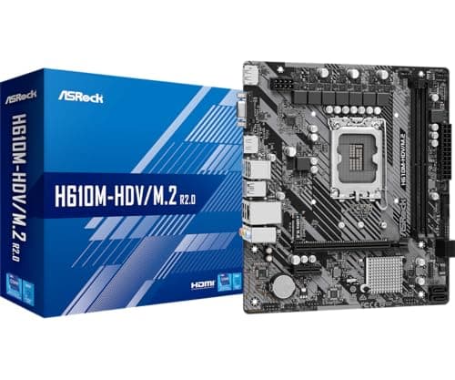 ASROCK H610M-HDV/M.2 R2.0 S1700 mATX Intel H610 2xDDR4 retai Bild 2