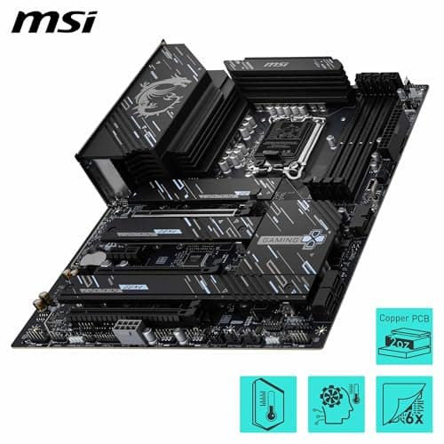 Z890 Gaming Plus WiFi Mainboard, ATX - Unterstützt Intel Core Ultra Prozessoren (Series 2), LGA 1851 - DDR5 Memory Boost 9200+MT/s OC, 1 x PCIe 5.0 x16, 1 x M.2 Gen5, Intel Killer 5G LAN, Wi-Fi Bild 8