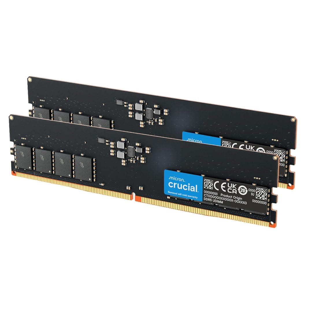 Crucial DDR5 RAM 16GB Kit (2x8GB) 5600MHz, PC Computer Arbeitsspeicher, (auch 5200MHz / 4800MHz) CL46 - CT2K8G56C46U5 Bild 2