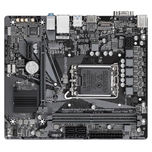 GIGABYTE H610M H V3 DDR4 Mainboard - Unterstützt Intel Core Prozessoren 14th CPUs, 4+1+1 Hybrid Phases Digital VRM, up to 3200MHz DDR4, 1xPCIe 3.0 M.2, GbE LAN, USB 3.2 Gen 1 Bild 8