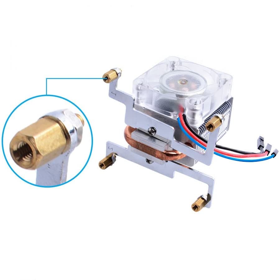 GeeekPi ICE Tower CPU Lüfter ICE Tower Lüfter für Raspberry Pi 4 Modell B & Raspberry Pi 3B + & Raspberry Pi 3 Modell B(Klar) Bild 6