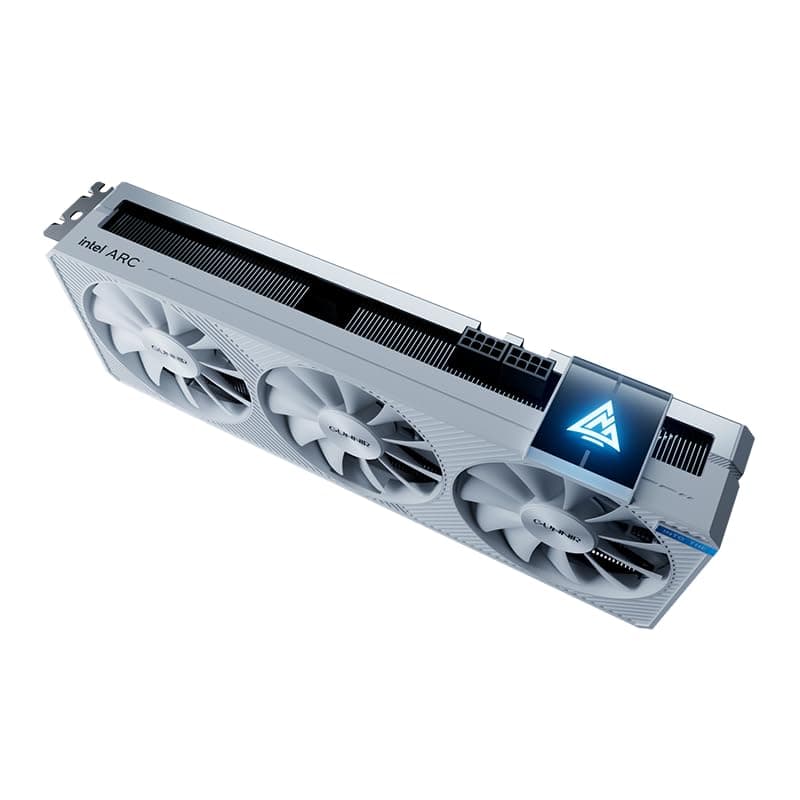 WEELIAO GUNNIR Intel Arc A770 Photon 16G OC White Grafikkarte, 2400 MHz Grafikkarte, 16 GB 256-Bit GDDR6, PCIE 4.0, 1 HDMI, 3 DP, 3 Lüfter, TBP 285 Bild 6