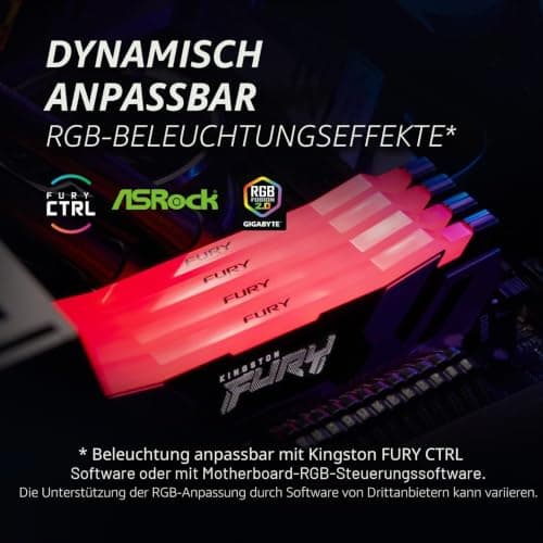 Kingston FURY Renegade Weiß RGB XMP 16GB 6400MT/s DDR5 CL32 DIMM Desktop Gaming Speicher - KF564C32RWA-16 Bild 4