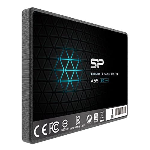 Silicon Power SSD 1TB 3D NAND A55 SLC Cache Performance Boost 2,5 Zoll SATA III 7mm (0,28") Interne SSD, Festkörper-Laufwerk 1 Pack 1TB Bild 4