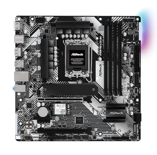 ASRock Motherboard B760M Pro-A/D4 WiFi, Intel 12. Generation und 13. Generation CPU (LGA1700), B760 Chipsatz, DDR4, Bluetooth ausgestattet, Micro ATX Motherboard 1. DDR4 M-ATX WLAN-Modell Bild 4