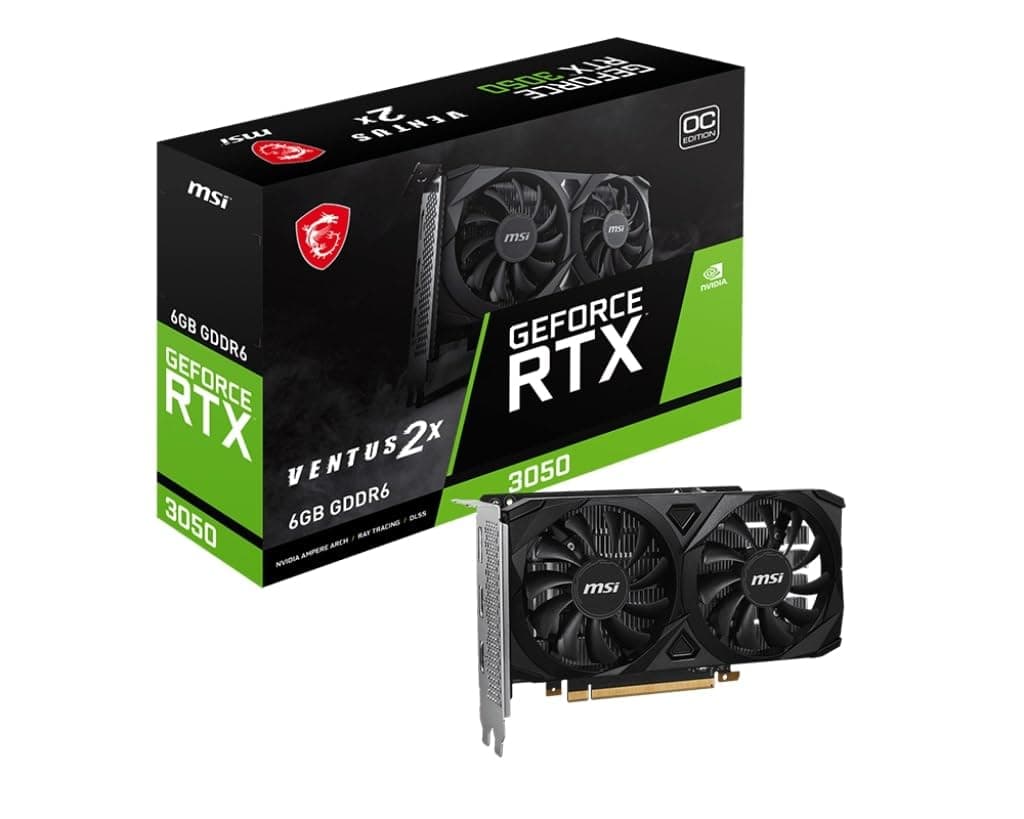 MSI GeForce RTX 3050 Ventus 2X 6G OC - 6GB GDDR6 Speicher, 96-bit, 14 Gbps Bild 2