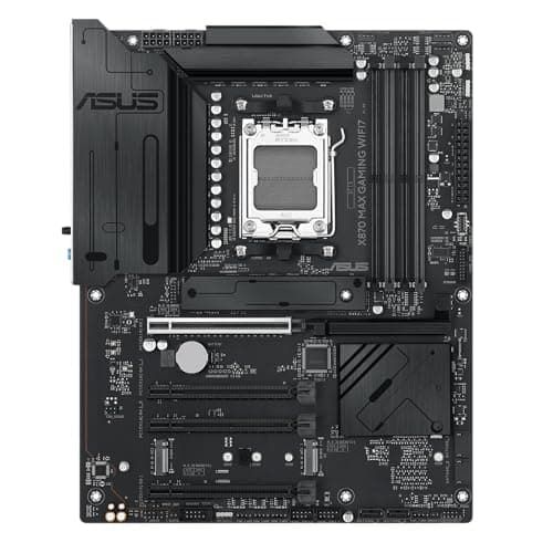 ASUS X870 MAX Gaming WIFI7 AMD AM5 ATX Motherboard, 12+2+1 80A DrMOS, DDR5, PCIe 5.0 x16 Q-Release, 3X M.2, Wi-Fi 7 Q-Antenne, 2,5 GB LAN, USB4® Type-C®, USB-C® 20 Gbit/s, BIOS Flashback™, Aura Sync Bild 4