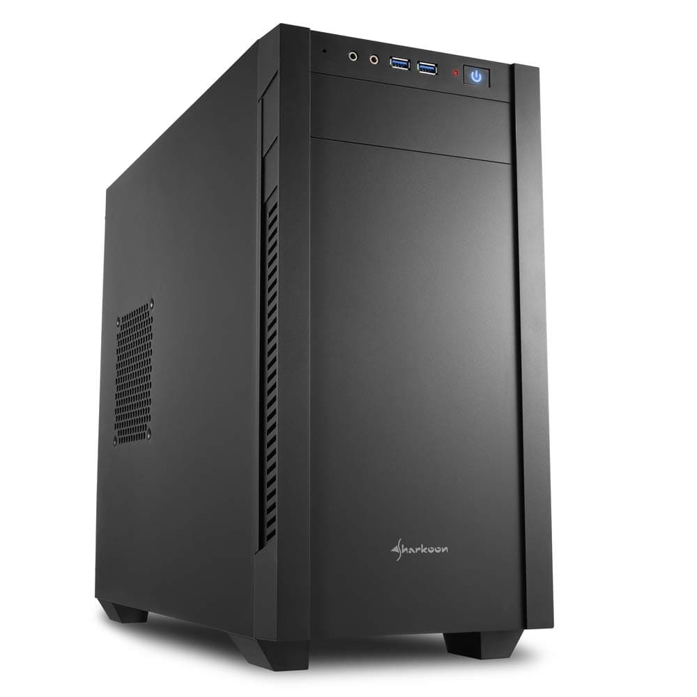 Sharkoon S1000 micro ATX Gehäuse, schwarz Bild 2