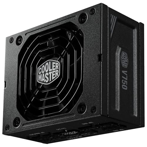 Cooler Master V750 SFX Gold ATX 3.1, EU-Stecker – 750 W 80 Plus Gold PC-Netzteil, vollmodulares Netzteil, SFF/mini-ITX-Netzteil, 92-mm-FDB-Lüfter, PCIe-5.1-Kabel, SFX-auf-ATX-Halterung - Schwarz Bild 4