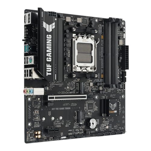 ASUS TUF Gaming A620M-PLUS mATX Mainboard (DDR5, PCIe 4.0, 2X M.2, 2.5Gb LAN, HDMI, DP, USB 10Gb/s Typ-A & 5Gb/s Typ-C, BIOS Flashback, M.2 Q-Latch, Aura Sync, 8+2+1 Phasen Design) Bild 4