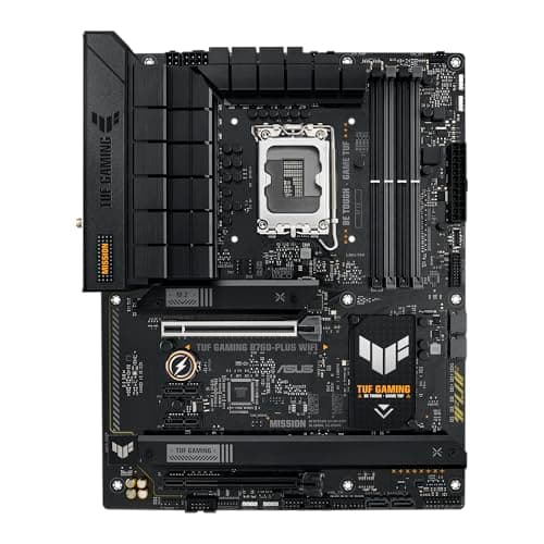 ASUS TUF Gaming B760-PLUS WiFi Mainboard Sockel Intel LGA 1700 (Intel B760, ATX, DDR5 Speicher, PCIe 5.0, 2X M.2, WiFi6, Thunderbolt 4, Aura Sync)