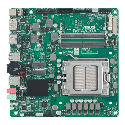 ASUS PRO A620AT-CSM Business Mainboard Sockel AMD AM5 (Thin Mini-ITX, PCIe 4.0 M.2, DDR5 SO-DIMM, Q-LED Core, COM Debug Header, Control Center Express) Bild 4