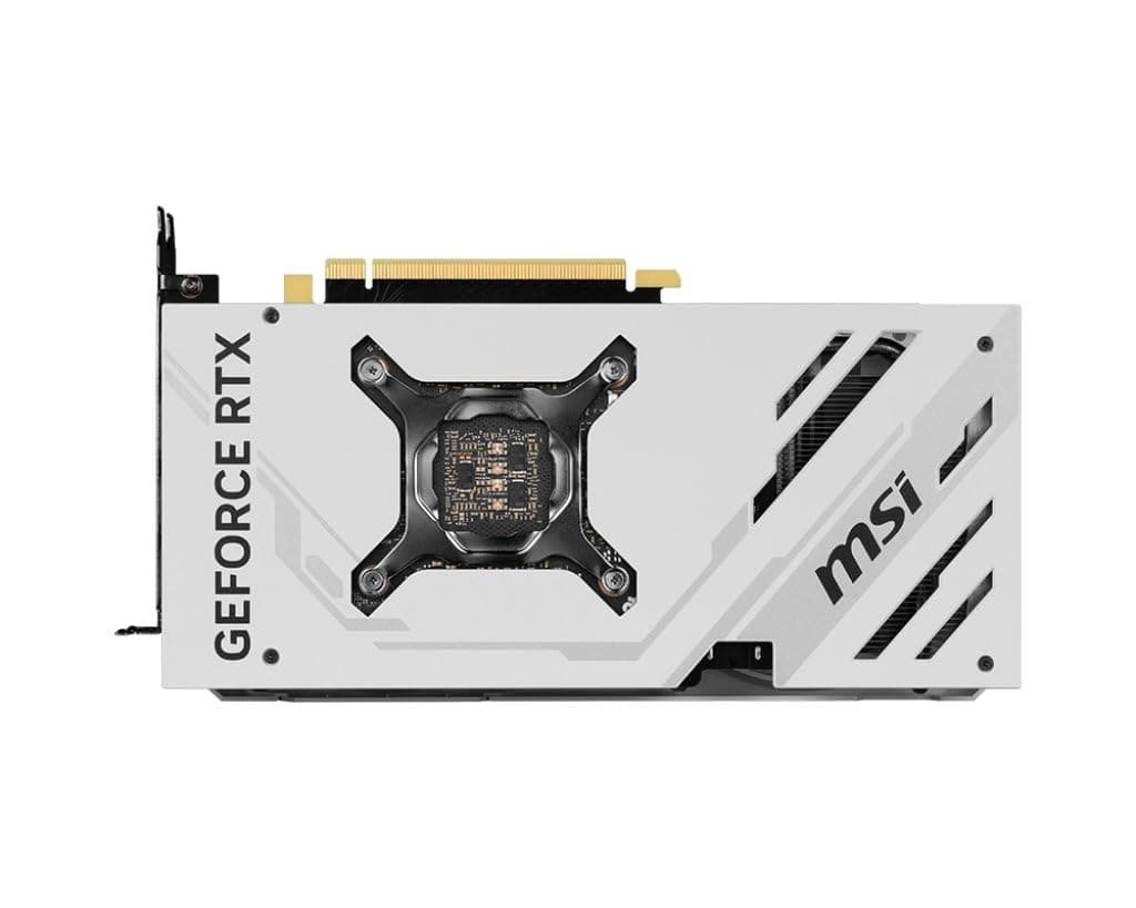 MSI GeForce RTX 4070 SUPER 12G Ventus 2X White OC Grafikkarte - NVIDIA RTX 4070 GPU, 12GB GDDR6X (21Gbits / 192 bit), PCIe 4.0-2X TORX Fan 4.0, HDMI 2.1a, DisplayPort 1.4a Bild 7