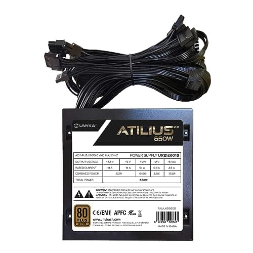 Unyka Atilus 650w 80 Plus Bronze Power Suply One Size Bild 6