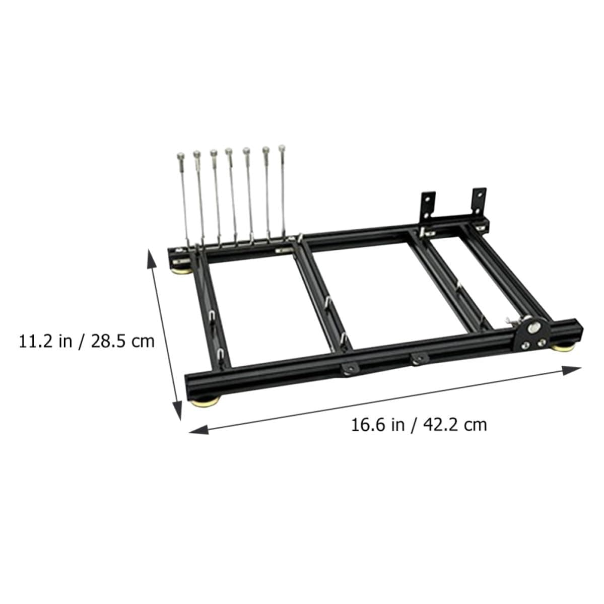 KICHOUSE Offenes ATX Computergehäuse Selbstgemacht Design aus Aluminium mit 7 Pci Steckplätzen und Kühlung im Open Air Stil für Mainboards und Gaming Pcs Bild 3